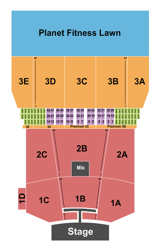 BankNH Pavilion Mötley Crüe Seating Chart
